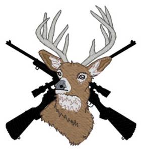 Picture of Sm. Deer Head Machine Embroidery Design