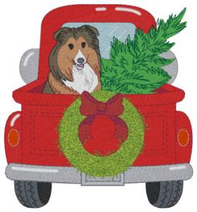 Picture of Rough Collie Machine Embroidery Design
