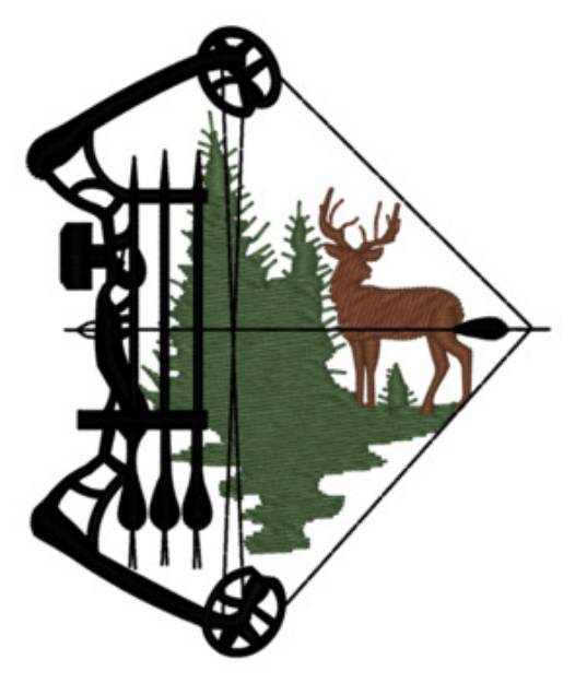 Picture of Bow Hunting Machine Embroidery Design