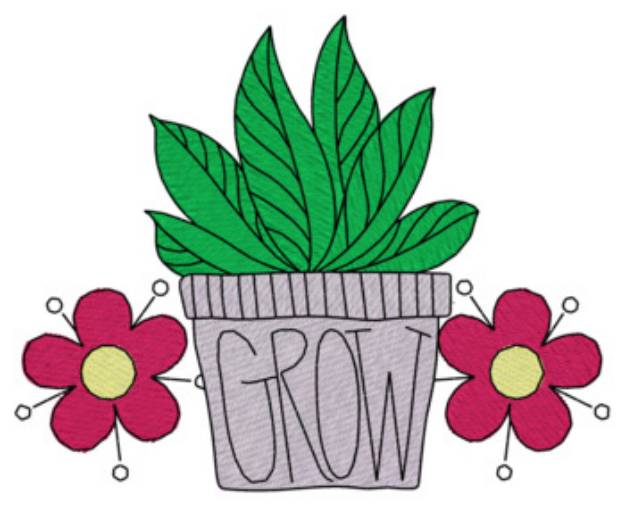 Picture of Grow Machine Embroidery Design
