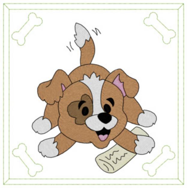 Picture of Playful Puppy Machine Embroidery Design