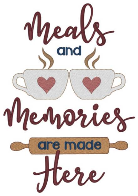 Picture of Meals And Memories Machine Embroidery Design