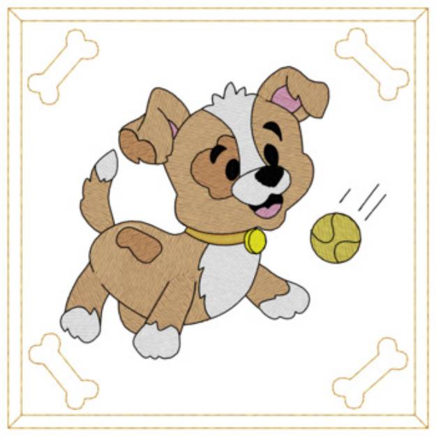 Picture of Catching Ball Machine Embroidery Design