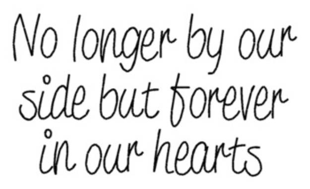 Picture of Forever In Our Hearts Machine Embroidery Design