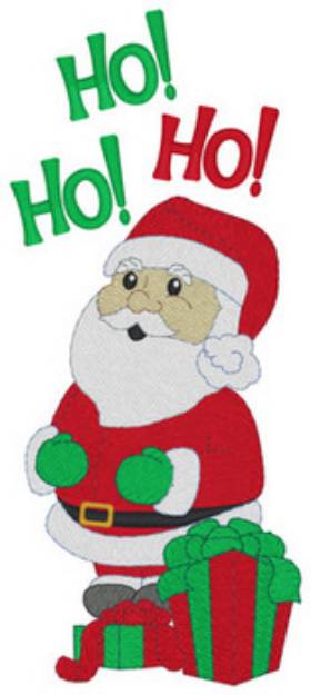 Christmas Santa Ho Ho Ho Machine Embroidery Design