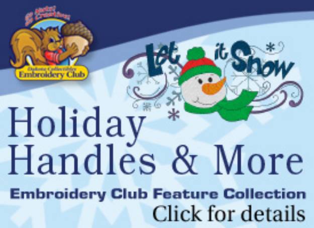 Picture of Holiday Handles & Decor Embroidery Design Pack