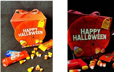 Decorated Halloween Candy Box