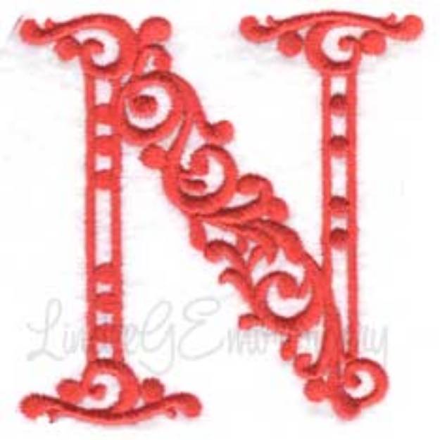 Picture of Wrought Iron Monogram N 