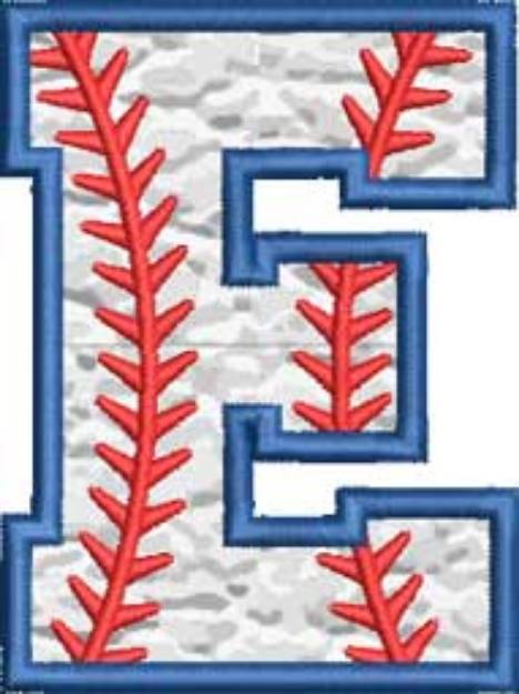 Picture of Applique Baseball 'E' 