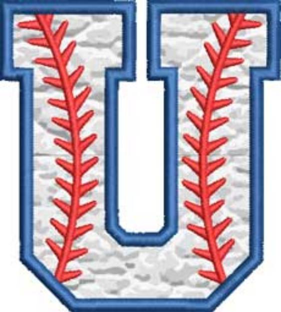 Picture of Applique Baseball 'U' 