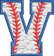 Picture of Applique Baseball 'V' 