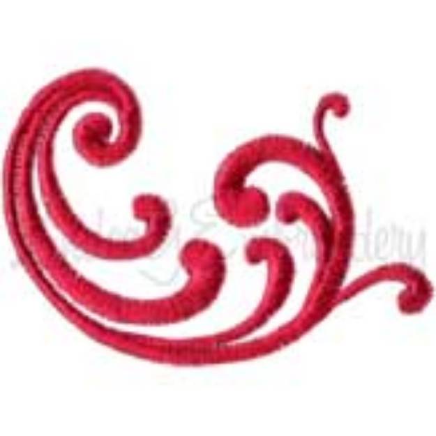 Picture of Decorative Swirl Design #1 - Satin St. (2.4 x 1.6-in)