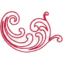 Decorative Swirl Design #1 - Chain St. (3.7 x 2.6-in)