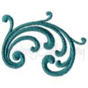 Picture of Decorative Swirl Design #2 - Satin St. (2.1 x 1.7-in)