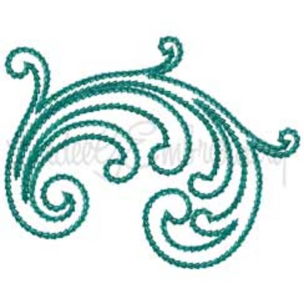 Picture of Decorative Swirl Design #2 - Chain St. (3.3 x 2.6-in)