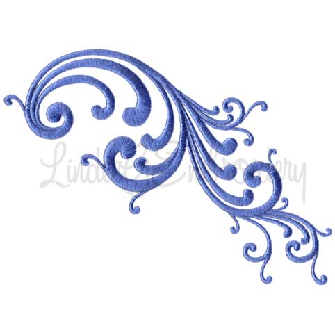 Decorative Swirl Design #5 - Satin St. (6.8 x 4.9-in)