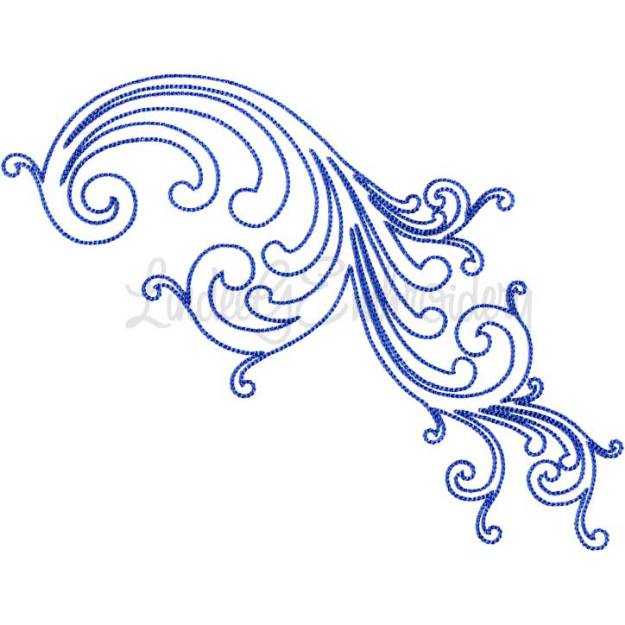 Picture of Decorative Swirl Design #5 - Chain St. (11.1 x 7.6-in)