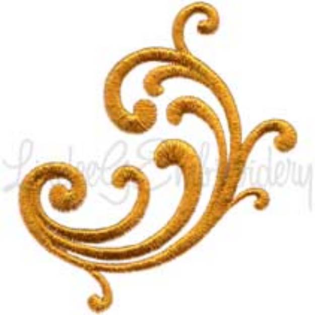 Picture of Decorative Swirl Design #6 - Satin St. (3 x 2.6-in)