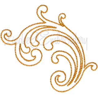 Decorative Swirl Design #6 - Chain St. (4.5 x 4-in)
