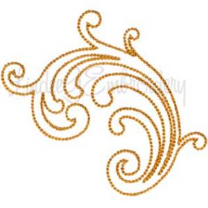 Picture of Decorative Swirl Design #6 - Chain St. (4.5 x 4-in)