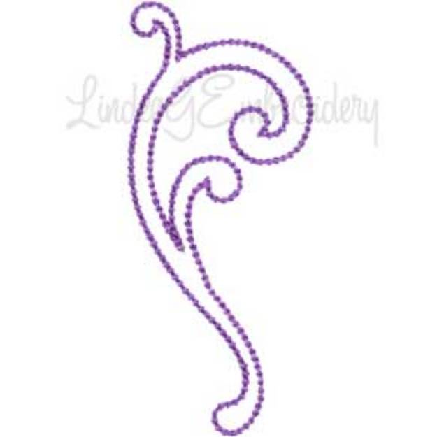 Picture of Decorative Swirl Design #7 - Chain St. (1.8 x 4.1-in)