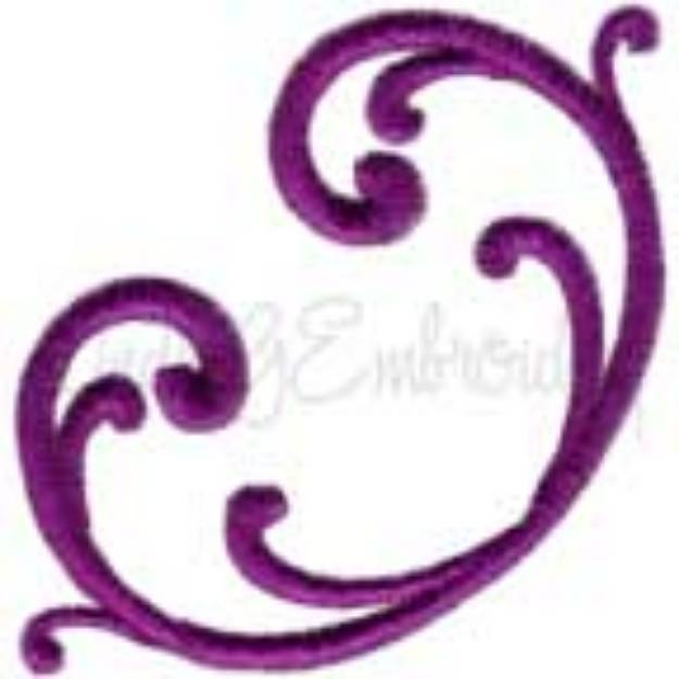 Picture of Decorative Swirl Design #10 - Satin St. (2-in)