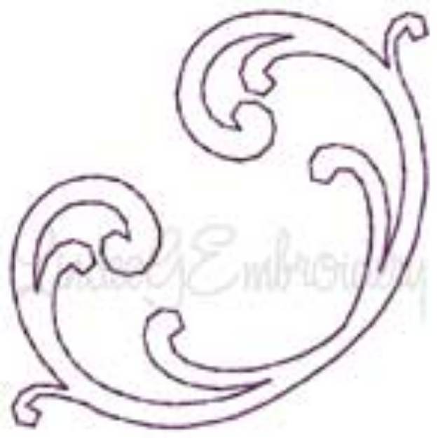 Picture of Decorative Swirl Design #10 - Bean st. (1.9-in)