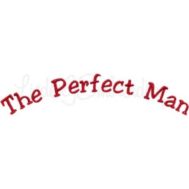 Picture of 'Perfect Man' title (6.2 x 1.4-in)