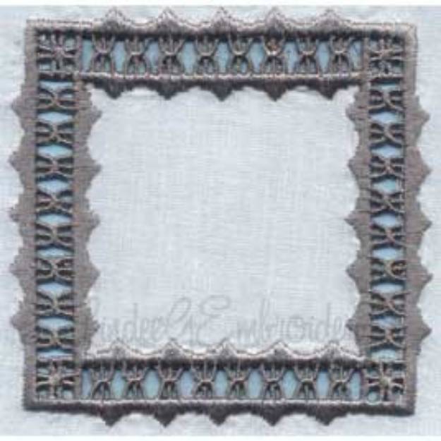 Picture of Hardanger Cutwork Frame #1 (3.7-in)