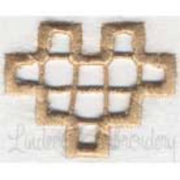 Picture of Hardanger Cutwork Design #9 (1.9 x 1.5-in)