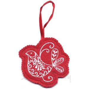 Picture of Bird 5 ITH Ornament 