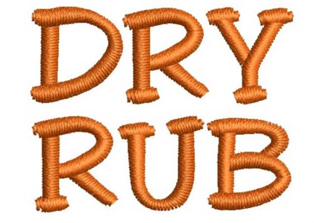Picture of Dry Rub Machine Embroidery Design