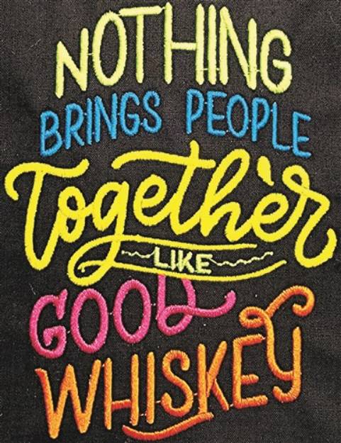 Picture of Good Whiskey Machine Embroidery Design