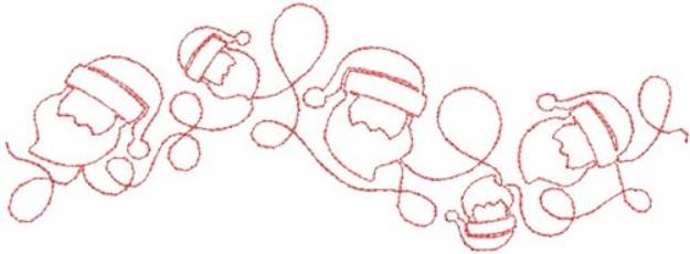 Picture of Quilting Santa  Machine Embroidery Design