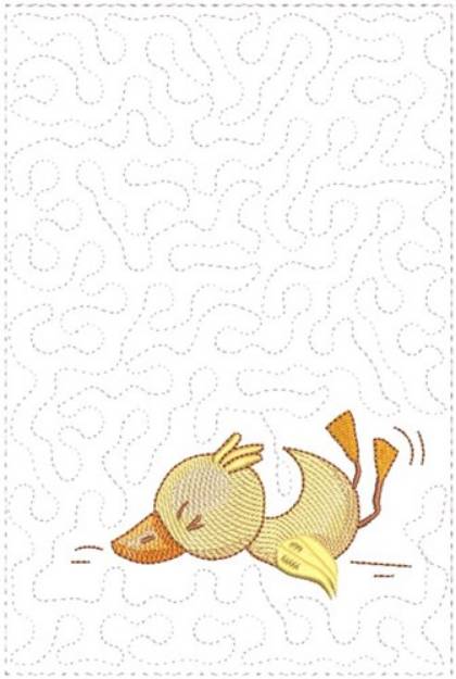 Picture of Stipple Duck Machine Embroidery Design