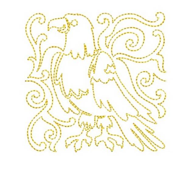 Picture of Liberty Eagle Machine Embroidery Design