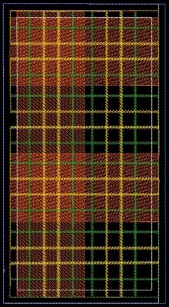 Picture of ITH Plaid Fabric  Panel Machine Embroidery Design