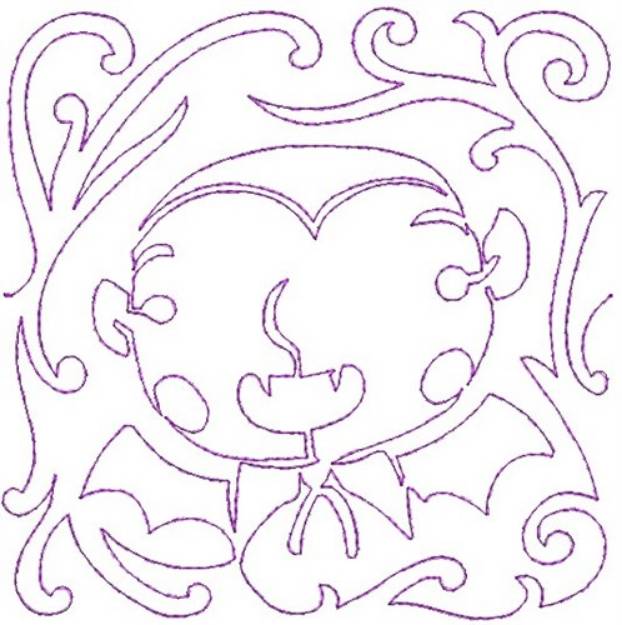Picture of Halloween Dracula Machine Embroidery Design
