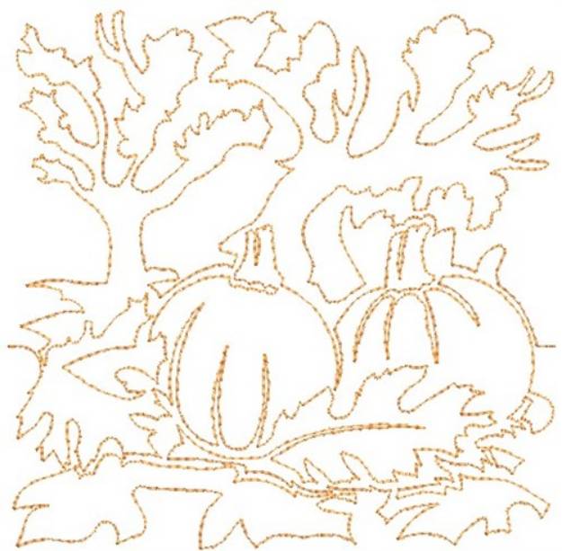 Picture of Pumpkins Machine Embroidery Design