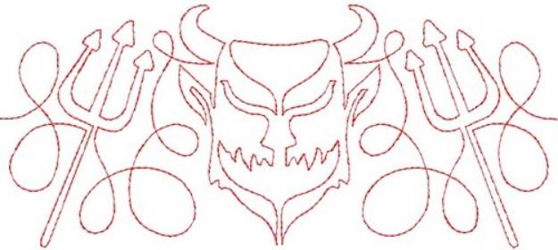 Picture of Devil 'n Pitchforks   Machine Embroidery Design