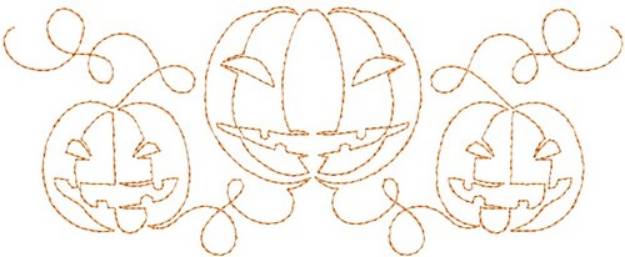 Picture of Jack O' Lanterns Quilting  Machine Embroidery Design