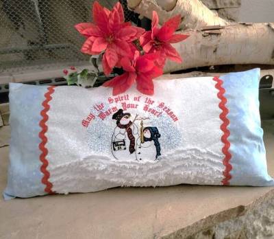 "Spirit of the Season" Holiday Pillow