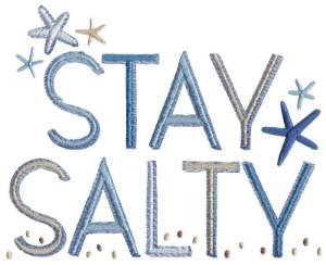 Picture of Stay Salty Machine Embroidery Design