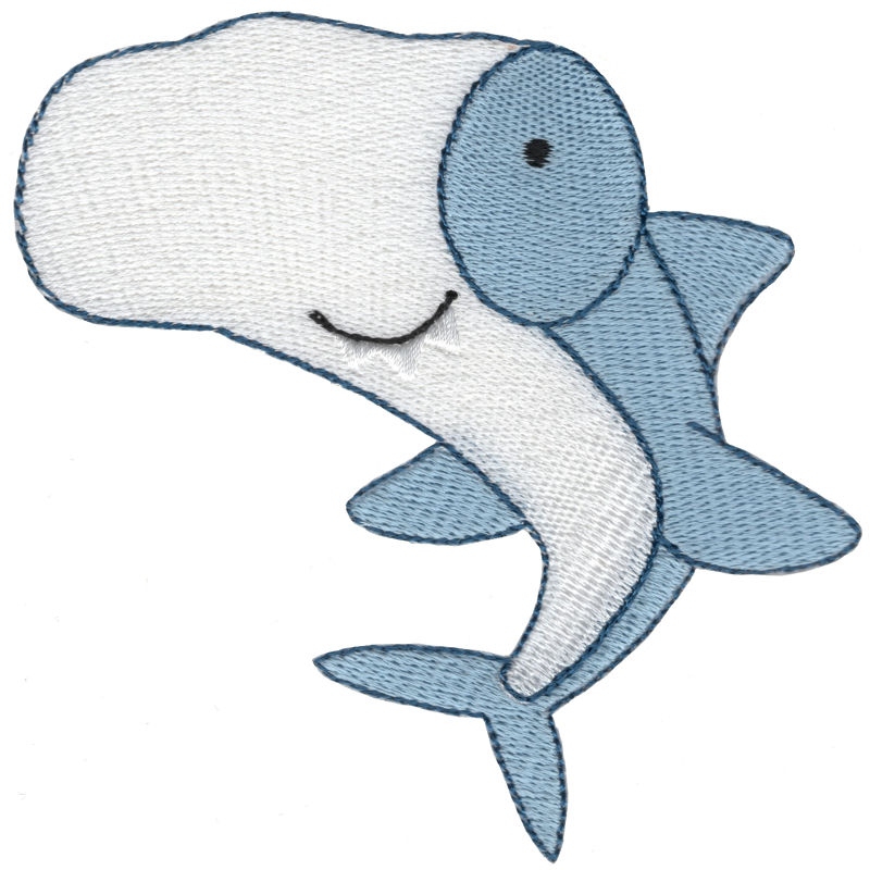 Hammerhead Shark Machine Embroidery Design
