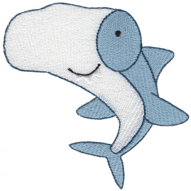 Picture of Hammerhead Shark Machine Embroidery Design