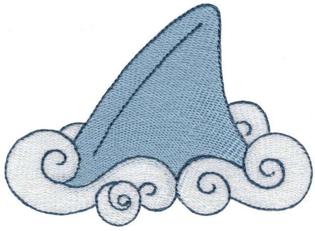 Picture of Shark Fin Machine Embroidery Design