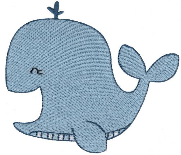 Picture of Laughing Whale Machine Embroidery Design