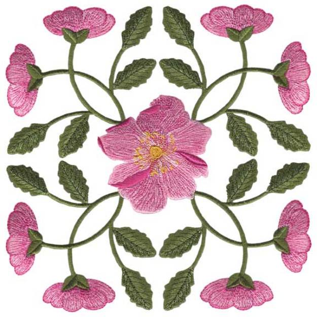 Picture of Primrose Filled - Full-size Machine Embroidery Design
