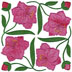 Gladiolus Applique - Full-size Machine Embroidery Design