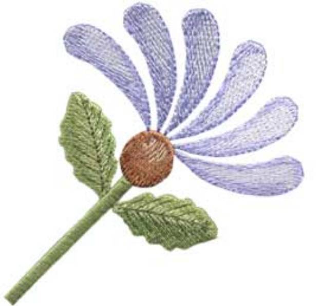 Picture of Daisy Corner Filled - Single Machine Embroidery Design